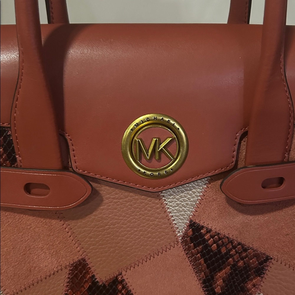 Michael Kors Patchwork Satchel purse - Picture 2 of 16